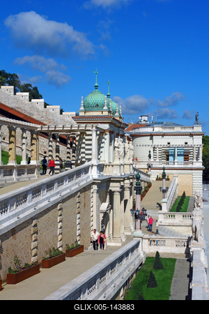 Várkert Bazár látképe-stock-foto