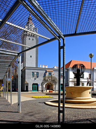 Kiskunhalas, Városháza-stock-foto