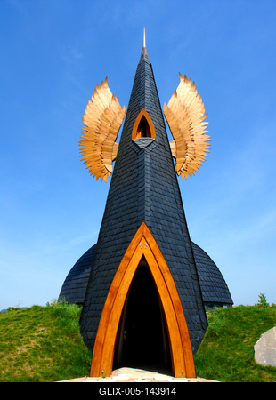 Devecser, Makovecz kápolna-stock-foto