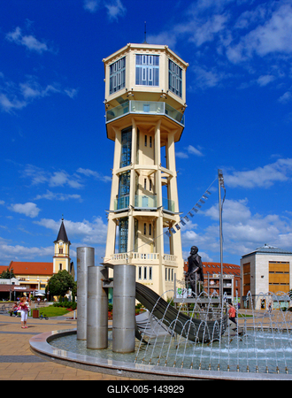 Siófok, Víztorony-stock-foto
