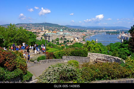 Budapesti panoráma-stock-foto