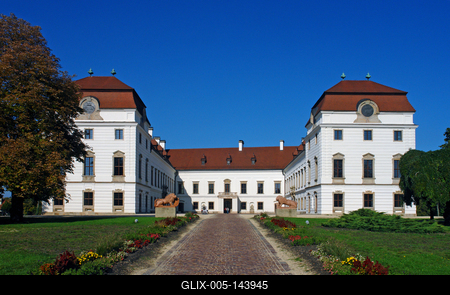 Pápa, Esterházy-kastély-stock-foto