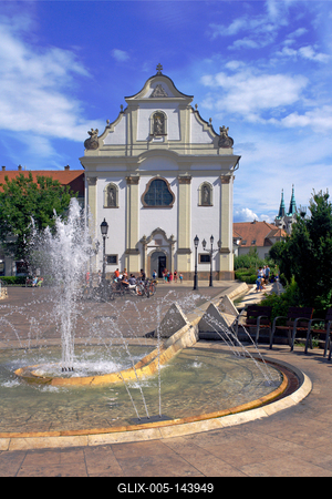 Vác, Fehérek temploma-stock-foto