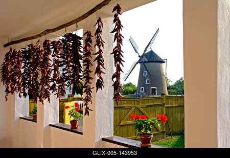 Ópusztaszer, Szabadtéri Néprajzi Múzeum-stock-foto