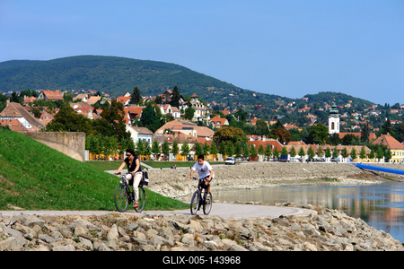 Szentendrei  Dunapart-stock-foto