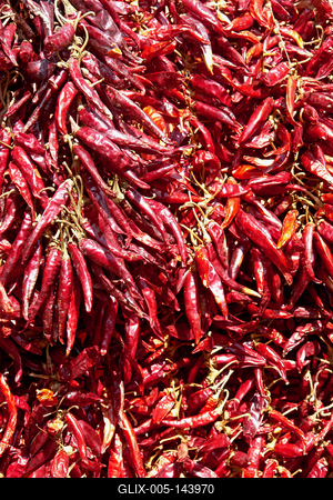 Paprikafüzér-stock-foto