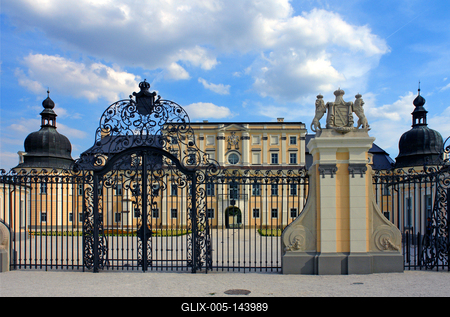 Edelény, L'Huillier-Coburg kastély-stock-foto