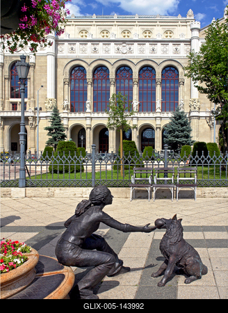 Budapest, Vigadó tér-stock-foto