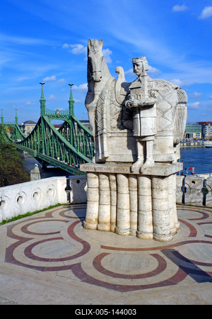 Szent István szobor, Budapest-stock-foto