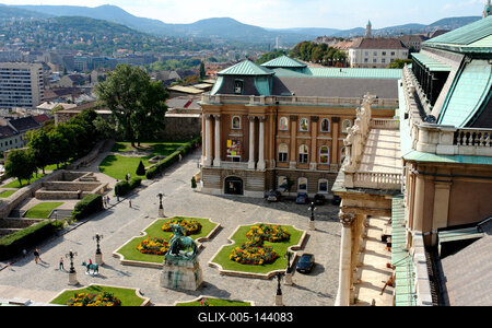 Budapest, a Budavári Palota-stock-foto