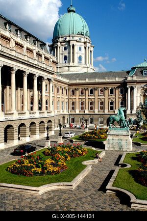 Budapest, a Budavári Palota-stock-foto