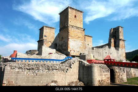 Miskolc, a Diósgyőri vár-stock-foto