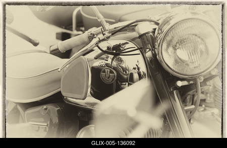 Veterán autó és motoros találkozó-stock-foto