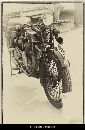 Veterán autó és motoros találkozó-stock-foto