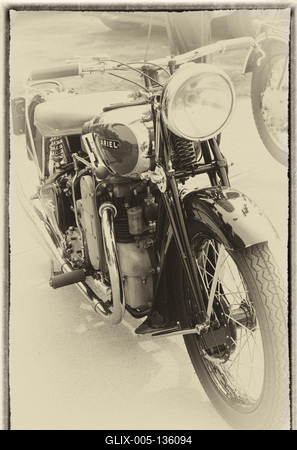 Veterán autó és motoros találkozó-stock-foto