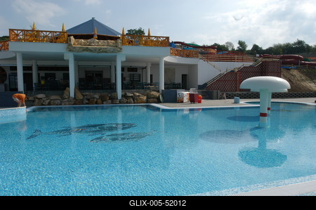 Aquaréna vízi szórakoztatópark-stock-foto