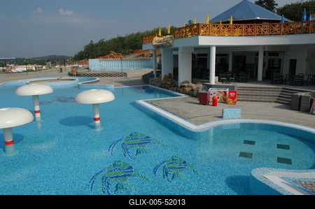 Aquaréna vízi szórakoztatópark-stock-foto