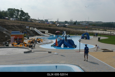 Aquaréna vízi szórakoztatópark-stock-foto