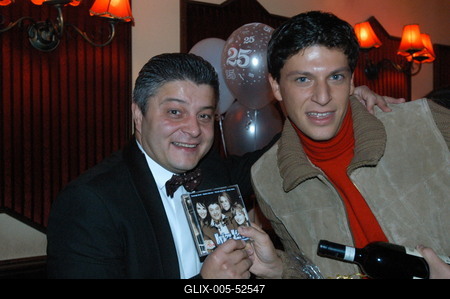Patrizio Buanne és Nyáry Károly-stock-foto