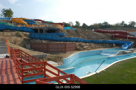 Aqaréna vizipark Mogyoródon-stock-foto