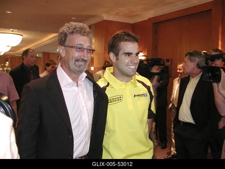 Eddie Jordan és Baumgartner Zsolt-stock-foto