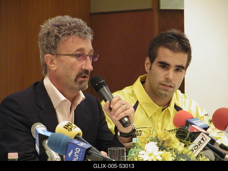 Eddie Jordan és Baumgartner Zsolt-stock-foto