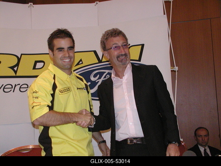 Eddie Jordan és Baumgartner Zsolt-stock-foto