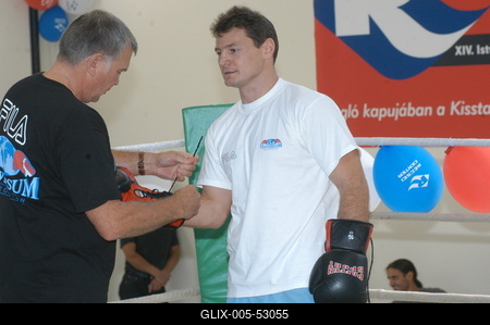 Erdei Zsolt ökölvívó-stock-foto