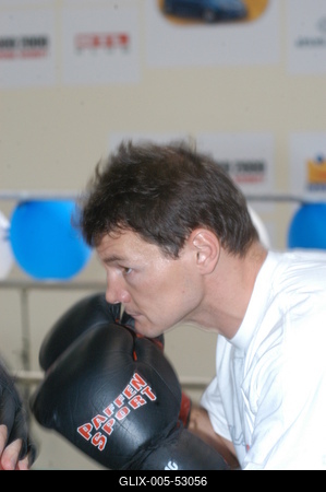 Erdei Zsolt ökölvívó-stock-foto