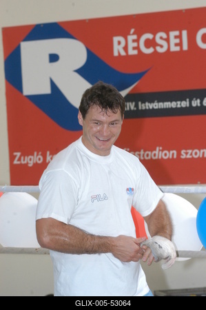 Erdei Zsolt ökölvívó-stock-foto