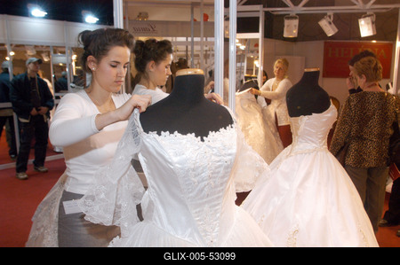 Esküvő kiállítás 2004.-stock-foto