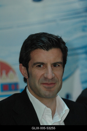 Luis Figo labdarúgó-stock-foto
