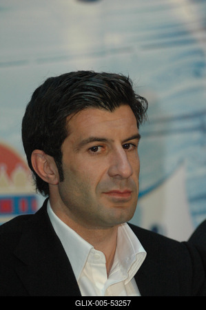 Luis Figo labdarúgó-stock-foto