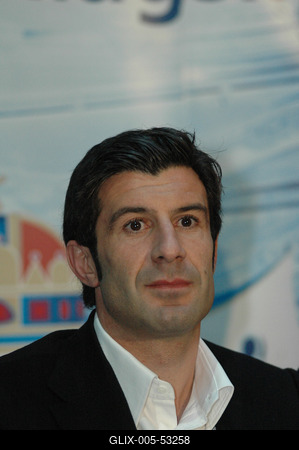 Luis Figo labdarúgó-stock-foto