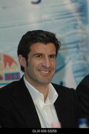 Luis Figo labdarúgó-stock-foto