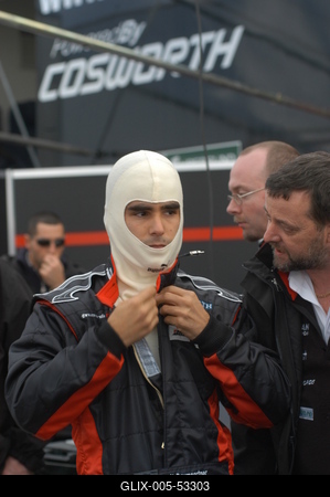 Baumgartner Zsolt starthoz készül-stock-foto