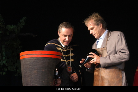 Pezsgő Lovagok avatása-stock-foto