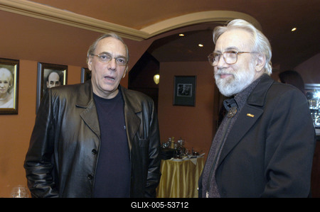 Benedek Miklós és Gyémánt László-stock-foto