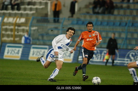 Labdarúgó mérkőzés-stock-foto