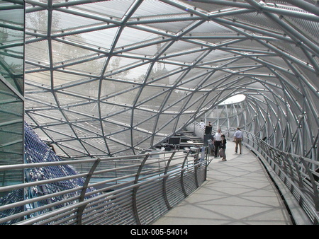 GRAZ - Insel (Sziget) a Mura folyón-stock-foto