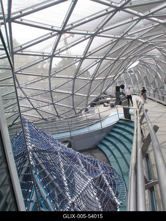 GRAZ - Insel (Sziget) a Mura folyón-stock-foto