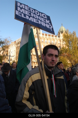 Tüntetés-stock-foto