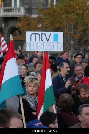 Tüntetés-stock-foto