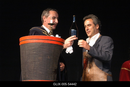 Pezsgő Lovagok avatása-stock-foto