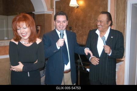 Korda György, Balázs Klári és Nacsa Olivér-stock-foto