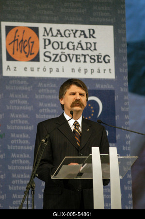 Kövér László politikus-stock-foto