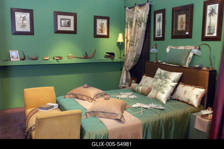 Lakástrend kiállítás-stock-foto