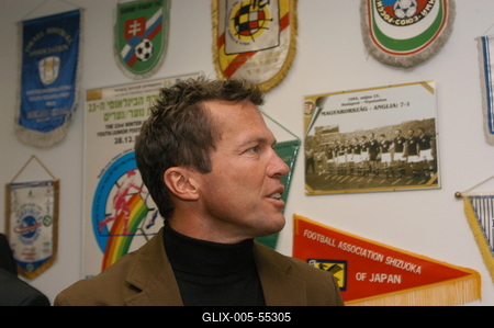 Budapest, 2004.01.05.
Lothar Matthäus német labdarúgó, edző mindent megnyert, amit futballista megnyerhet. Világbajnok, Európa-bajnok, UEFA-kupagyőztes és az aranylabdát is megkapta. Január elsejétől ő a magyar válogatott szövetségi kapitánya.-stock-foto