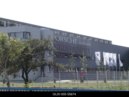 Porsche Hungária székház-stock-foto
