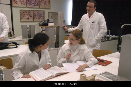 Orvostan hallgatók-stock-foto